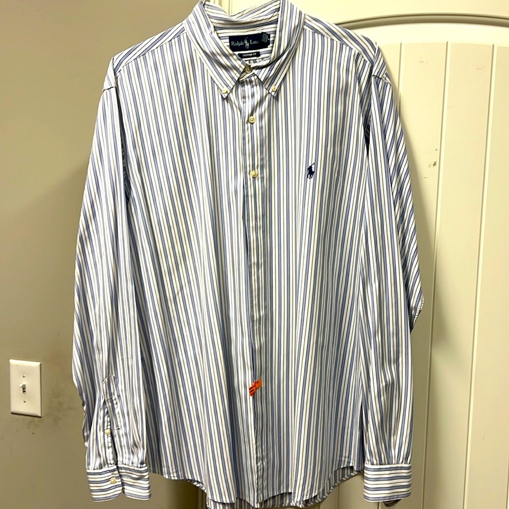Like New throwback Polo Button Down- XXL